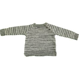 Csíkos szürke pulóver (74)
