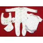 5 részes, felhős fehér baba együttes (68)