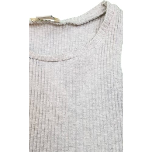 Bordázott szürke crop top (116)