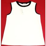 Virágmintás ekrü felső (140)