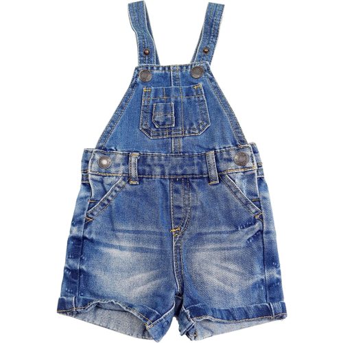 Koptatott kantáros farmershort (68)