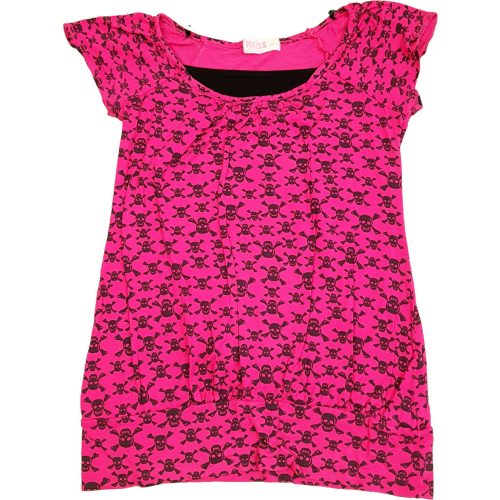 Koponyás pink felső (158)