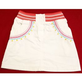 Hímzett fehér szoknya (110)