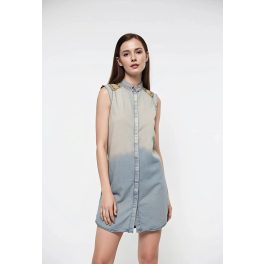 River Island szegecses női farmerruha - 34