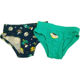 Űrhajós kék-zöld alsónadrág szett (92)
