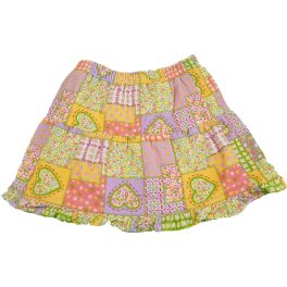 Szívecskés narancs szoknya (68-74)