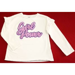 Girl Power fehér felső (140)