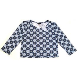 Kék mintás felső (164-170)
