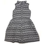 Fekete-fehér mintás ruha (146)