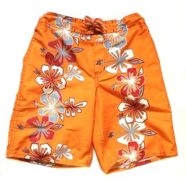 Virágos narancs rövidnadrág (122)