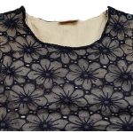 Csipkés, kék playsuit (152)