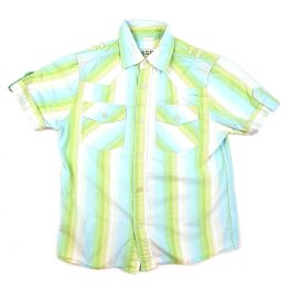 Zöld-fehér csíkos ing (128)