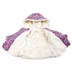 Virágos rózsaszín télikabát (68)