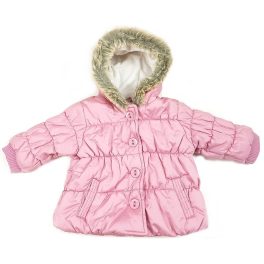 Rózsaszín kislány pufikabát (80)