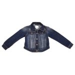 Sötétkék koptatott farmerkabát (116)