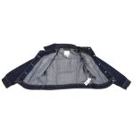 Sötétkék koptatott farmerkabát (116)