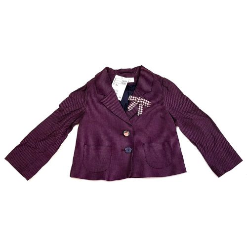 H&M csíkos kislány blézer - 98 (ÚJ)