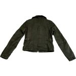 Sötétbarna női bőrkabát - S