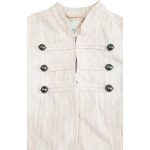 Rózsaszín csíkos kabát (152)