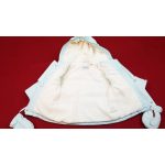 Feliratos világoskék téli kabát (80)