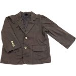 Csíkos sötétbarna zakó (98)