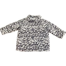 Párducmintás fekete-fehér kabát (98)