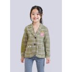 S.Oliver kockás kislány blézer - 104-110 (ÚJ)