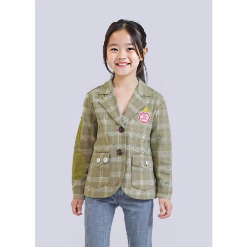 S.Oliver kockás kislány blézer - 104-110 (ÚJ)