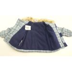 Ladybird kockás kisfiú kabát - 62 (ÚJ)