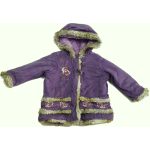 Rózsás lila velúr kabát (80)