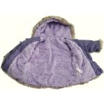 Rózsás lila velúr kabát (80)