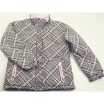 Kockás rózsaszín-szürke kabát (146)