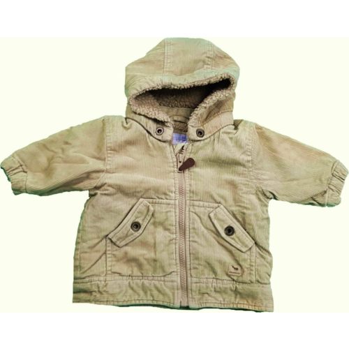 Bézs mikrokord H&M kabát (62)