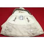 Gyöngyházfényű bézs télikabát (92)