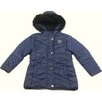 Sötétkék steppelt télikabát (98)