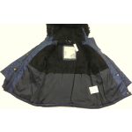 Sötétkék steppelt télikabát (98)