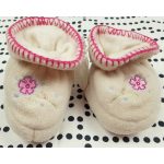 Virágos kislány kocsicipő - 68-80 (ÚJ)