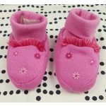 Virágos kislány kocsicipő - 68-80 (ÚJ)