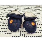 Virágos kislány kocsisipő - 68-80 (ÚJ)