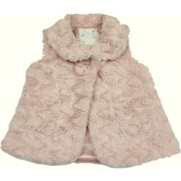 Rózsaszín szőrme mellény (104)