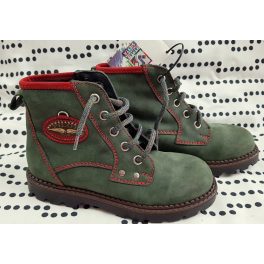 Siesta bélelt zöld bakancs - 29 (ÚJ)