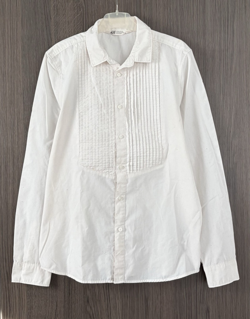 H&M fehér fiú ing - 164